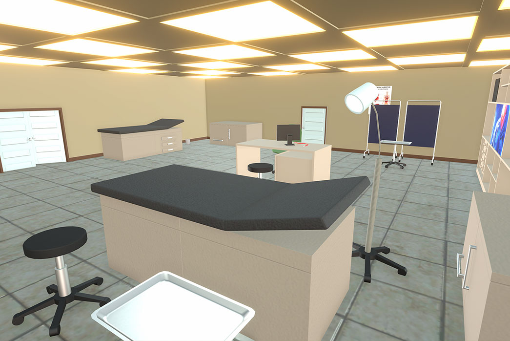 3d clinic interior,