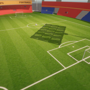 3d football stadium,