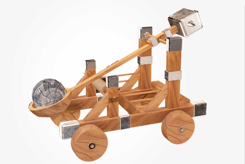 catapult 3d model, 3d catapult,