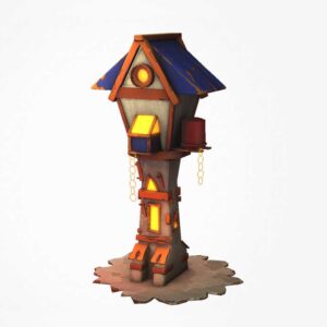 lighthouse 3d model, 3d lighthouse, stylized lighthouse, 3d tower,